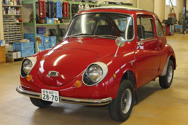 スバル360 ボンネット 赤色 スバル360スーパーDX（K111） アモン旧車倶楽部